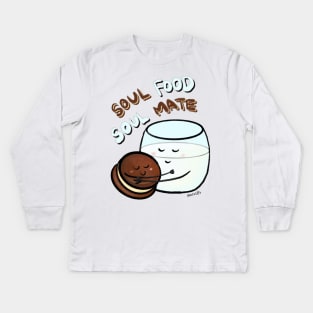 Cookie and Milk - Soul Food, Soul Mate Kids Long Sleeve T-Shirt